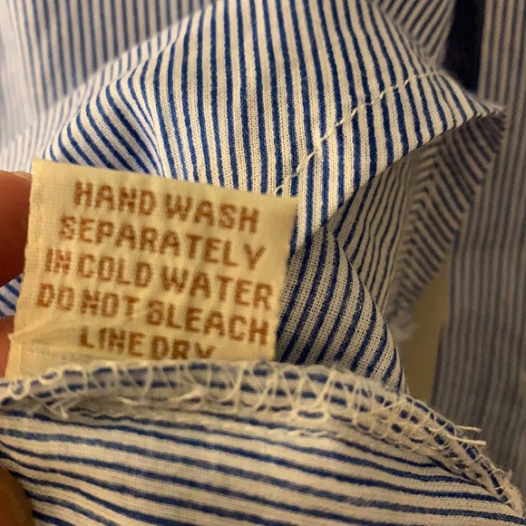 Summer blue long sleeve shirt - Picture 5 of 6